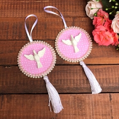 Lembrança Batismo Rosa - loja online