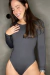 Maiô Body Manga longa Cinza Chumbo - Coconut Made