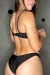 Conjunto: Top Meia Taça + Calcinha Asa delta Preta - comprar online