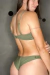 Conjunto: Top Meia Taça + Calcinha Asa delta Verde Militar - comprar online