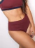 Calcinha Hot Pant dupla face Bordô com preto - comprar online