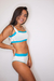 Calcinha Hot Pant dupla face Tiffany com off white - comprar online