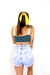 Top Faixa dupla face Pinheiro com off white - Coconut Made