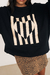 Buzo BLACK STRIPED HEART - tienda online