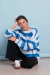 Buzo full stripes - Celeste y azul- - Beso