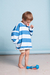 Buzo full stripes celeste (kids) - Beso
