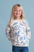 Buzo florcitas azules (kids) - comprar online