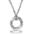 COLLAR CÍRCULO CÓSMICO PLATA 925 Y CRISTAL en internet