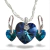 Collar Corazón Sw 14mm + Aros Brisura corazón 10mm - comprar online