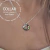 COLLAR CÍRCULO CÓSMICO PLATA 925 Y CRISTAL en internet
