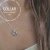 COLLAR CÍRCULO CÓSMICO PLATA 925 Y CRISTAL - comprar online