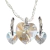Collar Corazón Sw 14mm + Aros Brisura corazón 10mm - comprar online