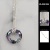 COLLAR CÍRCULO CÓSMICO PLATA 925 Y CRISTAL en internet