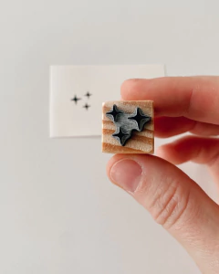 Carimbo Duo Brilho e estrela - comprar online