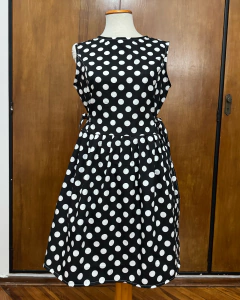 Vestido "Polka" negro - comprar online