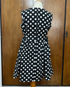 Vestido "Polka" negro - tienda online