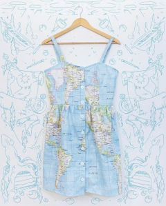 Vestido "Mundi" Celeste