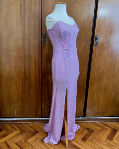 Imagen de Vestido largo rosa (PRENDA ÚNICA)