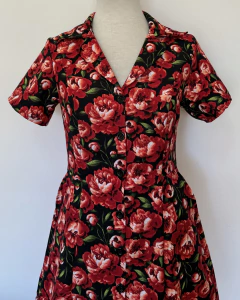 Vestido "Peonia" manga corta en internet