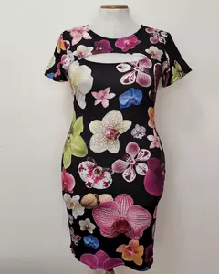 Vestido "Orquídeas" - Duds Clothing
