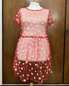 Vestido "Daisy" rojo - comprar online