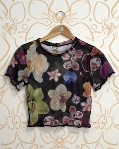 Crop top "Orquídeas"