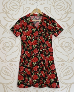 Vestido "Rosedal" manga corta - Duds Clothing