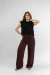Pantalona Regulável em Linho Marrom - comprar online