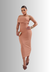 Vestido Paula Mocha Mousse - comprar online