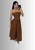 Imagem do Vestido Alfaiataria Camila Marrom
