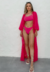 Kimono Longo Rosa Pink - Charme de Moça