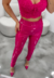 Calça Maya Térmica Em Vinil Pink na internet