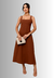 Vestido Alfaiataria Lara Marrom - loja online