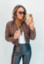 Jaqueta Puffer Jade Marrom
