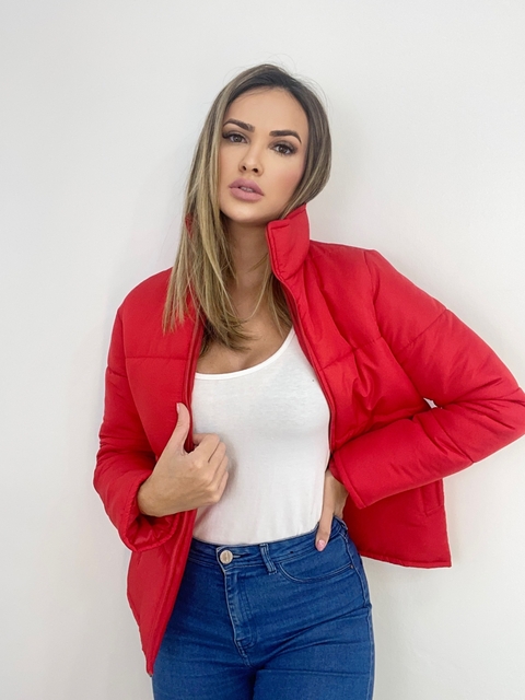 Jaqueta Puffer Rubi Vermelha