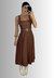 Vestido Alfaiataria Lara Couro Ecologico Marrom na internet