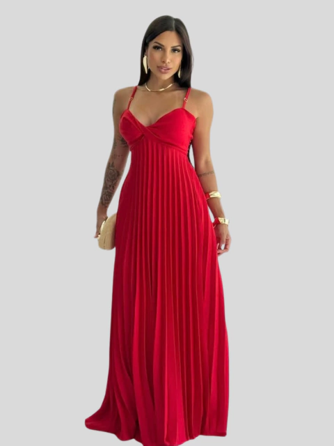 Vestido Aurora Vermelho - comprar online