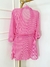 Chemise Listrada Rosa