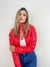 Jaqueta Puffer Jade Em Vinil Vermelho na internet