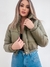 Jaqueta Puffer Alice Verde Militar - Charme de Moça