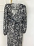 Kimono Longo Transpassado P&B Animal Print - comprar online