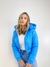 Jaqueta Puffer Sophia Azul Cítrica - Charme de Moça