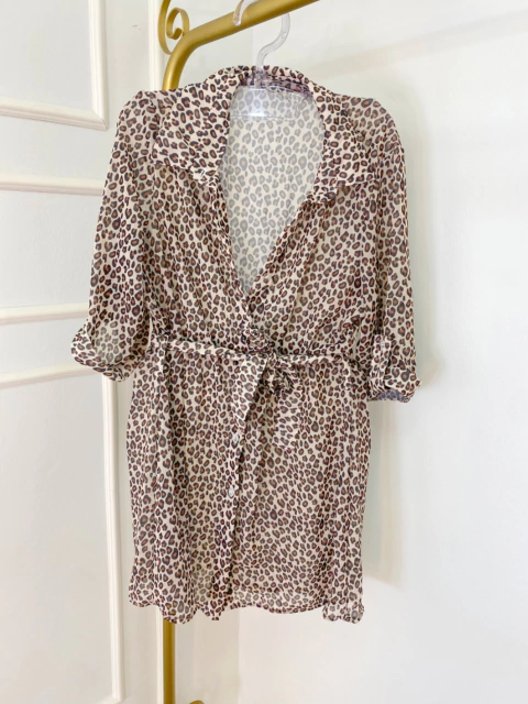 Chemise Oncinha Marrom