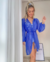 Saída Modelo Kimono Brenda Azul Bic