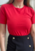 T-Shirt Estonada Lisa Vermelha
