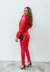 Imagem do Jaqueta Puffer Jade Em Vinil Vermelho