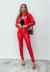 Jaqueta Puffer Jade Em Vinil Vermelho - Charme de Moça