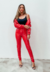 Jaqueta Puffer Jade Em Vinil Vermelho na internet