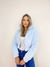 Jaqueta Puffer Sophia Em Pelúcia Azul - loja online