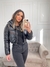 Jaqueta Puffer Alice Preta em Vinil - loja online